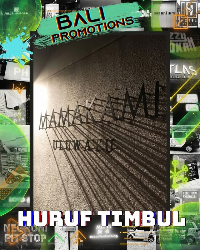 Tren Huruf Timbul Minimalis Modern Bali 2026