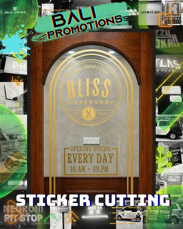 Cutting Sticker untuk Pintu Kaca Toko & Kantor Anda di Bali