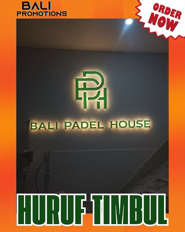 Huruf Timbul Lapangan Padel Bali Terbaik, Tren 2026